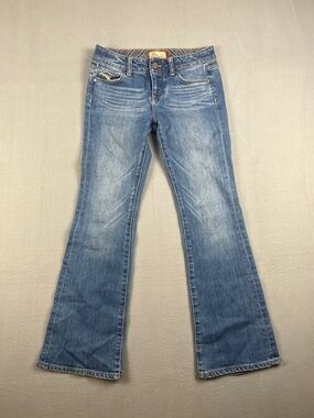 PAIGE Girls Low Rise Blue Flare Jeans Y2K
Size: 10